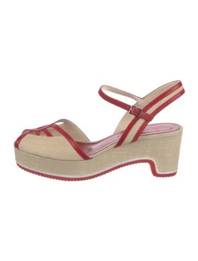 Pre-owned Marc Jacobs Canvas Slingback Pumps