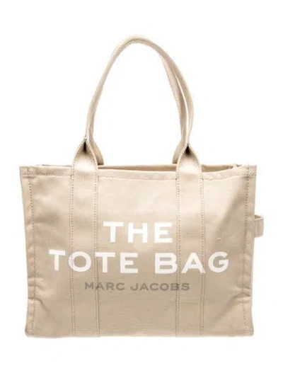 Pre-owned Marc Jacobs Canvas The Tote Bag In Neutral