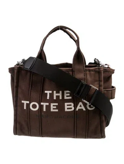 Pre-owned Marc Jacobs Canvas Top Handle Bag In Black