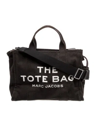 Pre-owned Marc Jacobs Canvas Top Handle Bag In Black