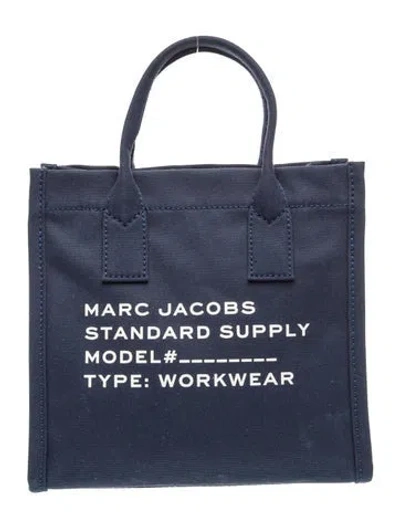 Pre-owned Marc Jacobs Canvas Top Handle Bag In Blue