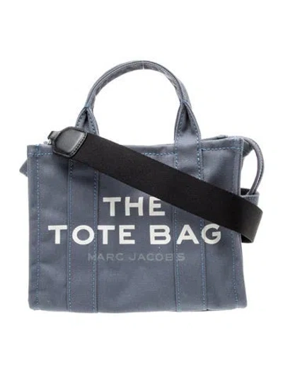 Pre-owned Marc Jacobs Canvas Top Handle Bag In Blue
