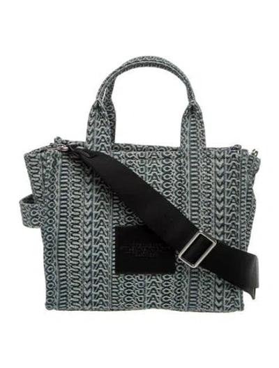 Pre-owned Marc Jacobs Canvas Top Handle Bag In Blue