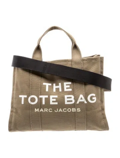 Pre-owned Marc Jacobs Canvas Top Handle Bag In Green