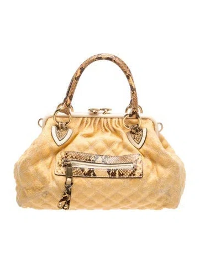 Pre-owned Marc Jacobs Canvas Top Handle Bag In Green