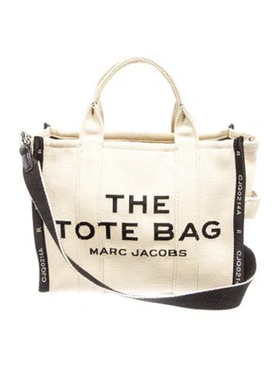Pre-owned Marc Jacobs Canvas Top Handle Bag In Neutral