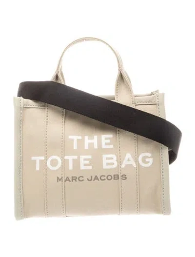 Pre-owned Marc Jacobs Canvas Top Handle Bag In Neutrals