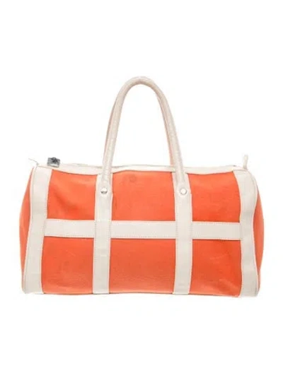 Pre-owned Marc Jacobs Canvas Top Handle Bag In Orange