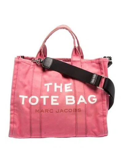 Pre-owned Marc Jacobs Canvas Top Handle Bag In Pink