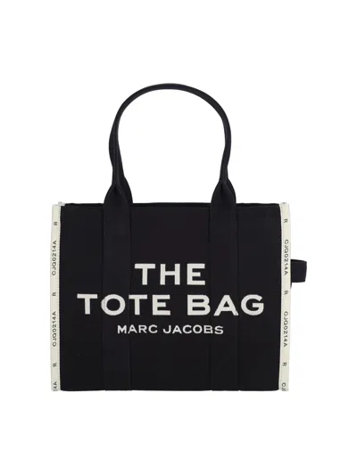 Marc Jacobs Canvas Tote Bag In Black
