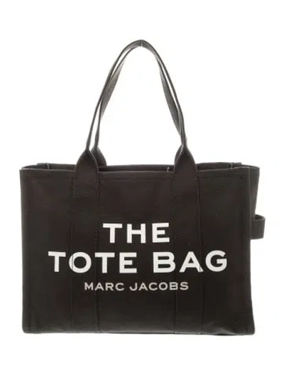 Pre-owned Marc Jacobs Canvas Tote In Black