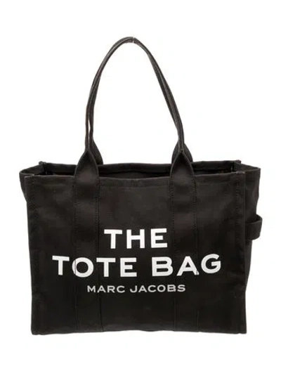 Pre-owned Marc Jacobs Canvas Tote In Black