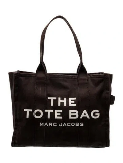 Pre-owned Marc Jacobs Canvas Tote In Black