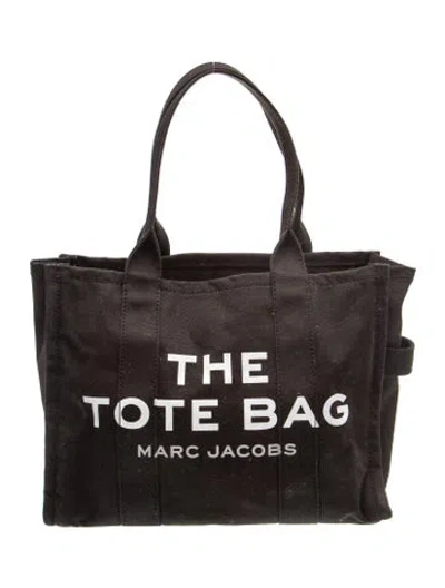 Pre-owned Marc Jacobs Canvas Tote In Black