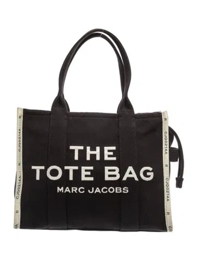 Pre-owned Marc Jacobs Canvas Tote In Black
