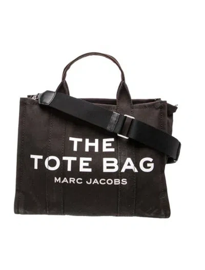 Pre-owned Marc Jacobs Canvas Tote In Black