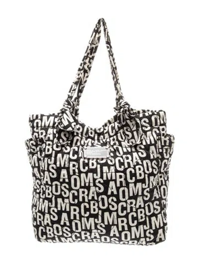 Pre-owned Marc Jacobs Canvas Tote In Black
