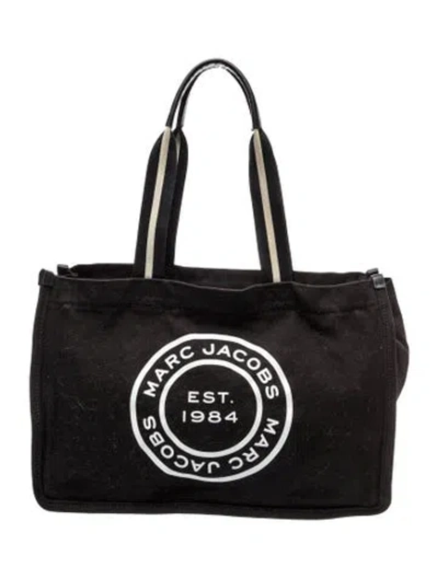 Pre-owned Marc Jacobs Canvas Tote In Black