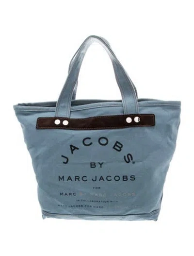 Pre-owned Marc Jacobs Canvas Tote In Blue
