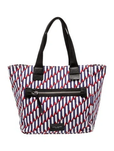 Pre-owned Marc Jacobs Canvas Tote In Blue