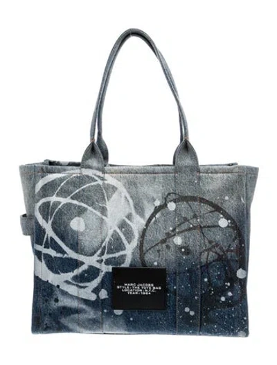 Pre-owned Marc Jacobs Canvas Tote In Blue