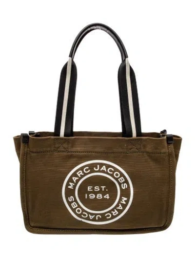 Pre-owned Marc Jacobs Canvas Tote In Green