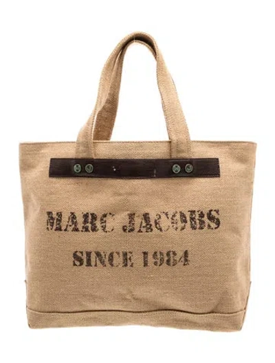 Pre-owned Marc Jacobs Canvas Tote In Neutral