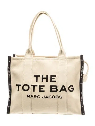 Pre-owned Marc Jacobs Canvas Tote In Neutral