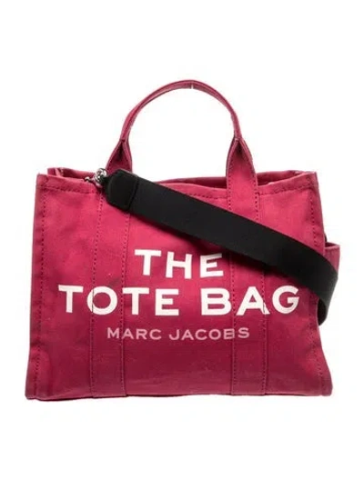 Pre-owned Marc Jacobs Canvas Weekender Bag In Pink