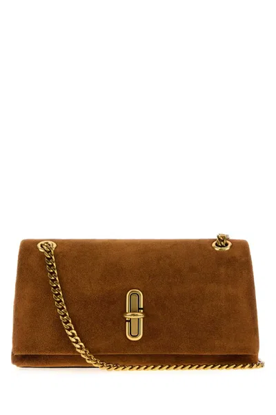 Marc Jacobs Caramel Suede Shoulder Bag In Brown