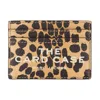 Marc Jacobs The Card Case Printed Leather Card Holder In Animal Print