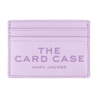 Marc Jacobs The Leather Card Case In Lilac