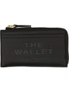Marc Jacobs Top Zip Multi Wallet With Key Ring Attachment In Black