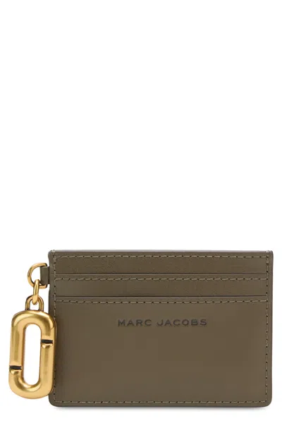Marc Jacobs Card Holder In Leather In Gray