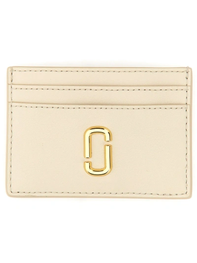 Marc Jacobs Card Holder "the J Marc" In Ivory