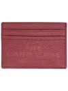 Marc Jacobs Card Holder With Logo In Burgundy