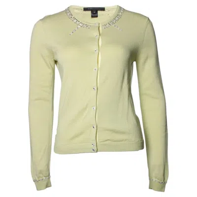 Pre-owned Marc Jacobs , Cardigan In Lime Green