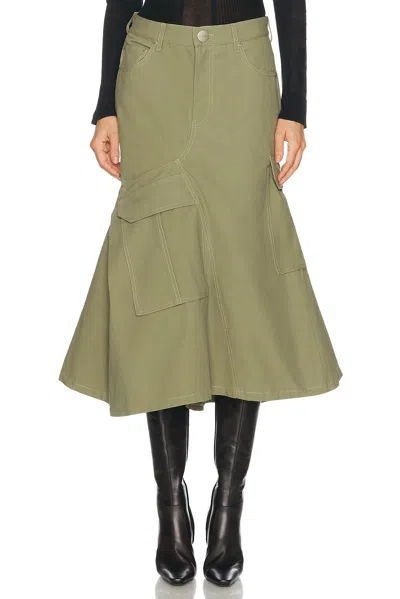 Marc Jacobs Cargo Skirt In Utility Khaki