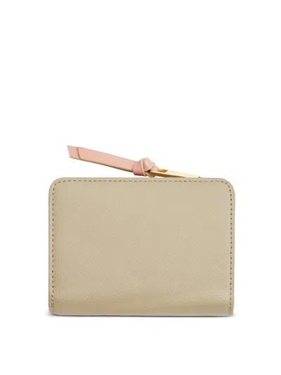 Marc Jacobs The Utility Snapshot Mini Compact Wallet In Sand