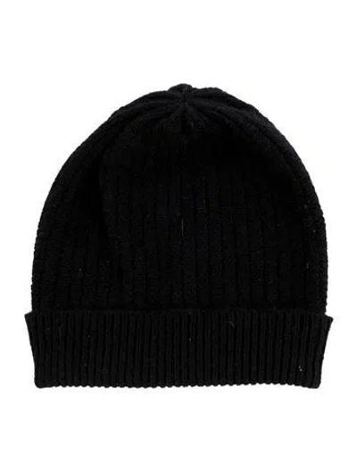 Pre-owned Marc Jacobs Cashmere Beanie In Black