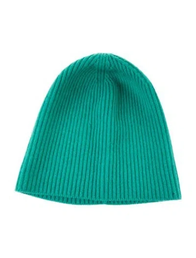 Pre-owned Marc Jacobs Cashmere Beanie Hat In Green