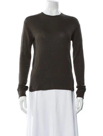Pre-owned Marc Jacobs Cashmere Crew Neck Sweater In Green