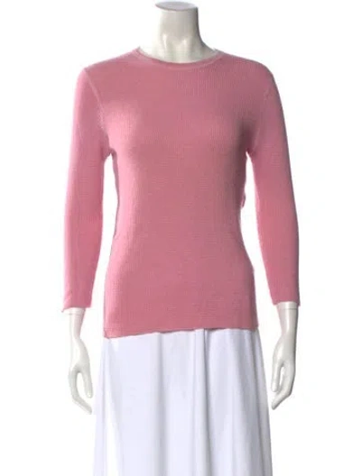 Pre-owned Marc Jacobs Cashmere Crew Neck Sweater In Pink
