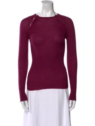 Pre-owned Marc Jacobs Cashmere Crew Neck Sweater In Purple