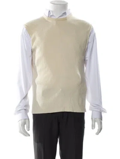 Pre-owned Marc Jacobs Cashmere Crew Neck Sweater Vest In Neutral