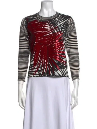 Pre-owned Marc Jacobs Cashmere Graphic Print Sweater In Red