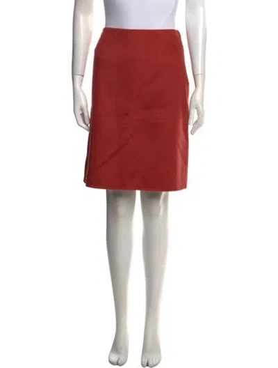 Pre-owned Marc Jacobs Cashmere Knee-length Skirt In Red