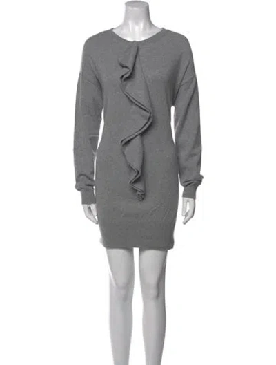 Pre-owned Marc Jacobs Cashmere Mini Dress In Gray
