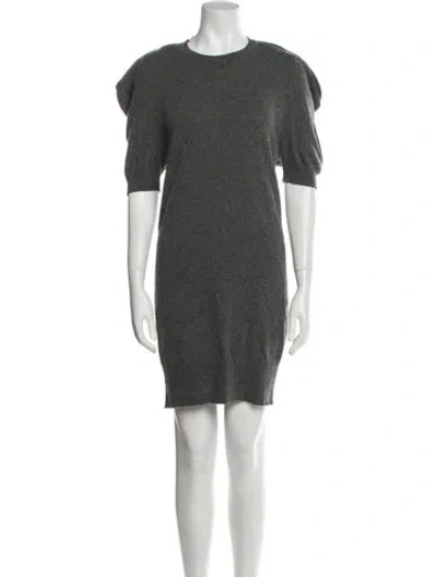 Pre-owned Marc Jacobs Cashmere Mini Dress In Gray