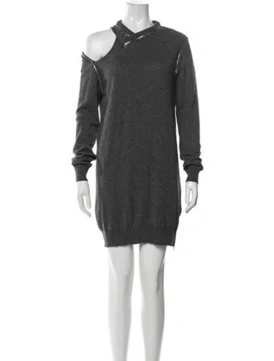 Pre-owned Marc Jacobs Cashmere Mini Dress In Gray